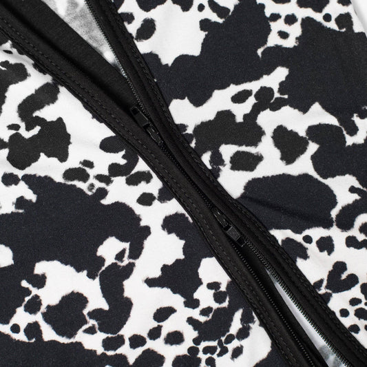 Cow Print Baby Zippy