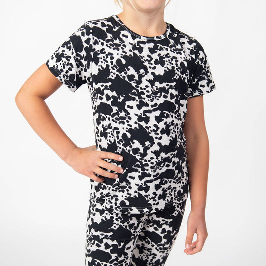 Cow Print Bamboo Pajama Set