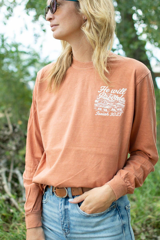 Premium Farmstead Long-sleeve Tshirt He Will Provide