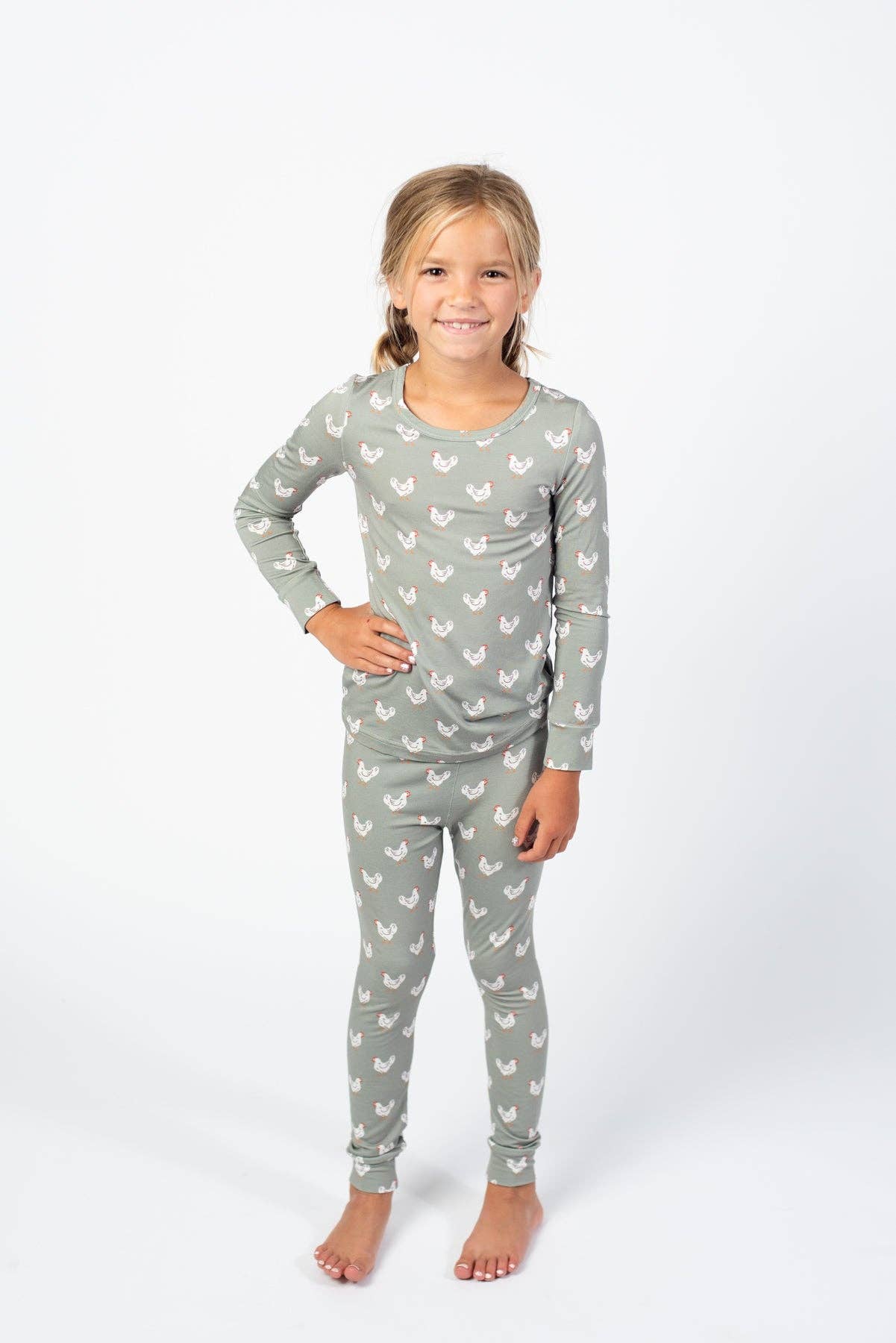 Sage Little Chicks Pajama Set