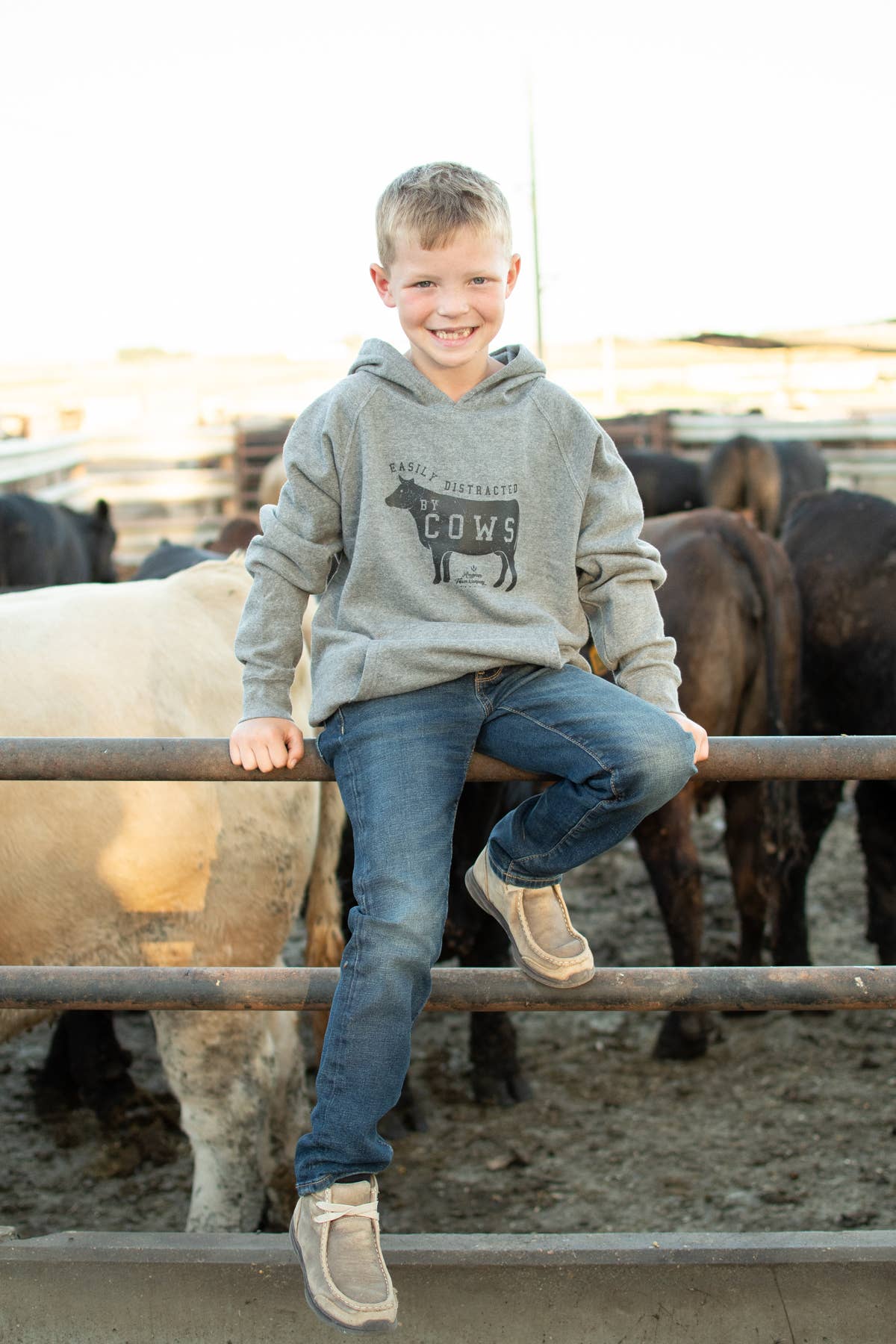 Easily Distracted by Cows Hoodie