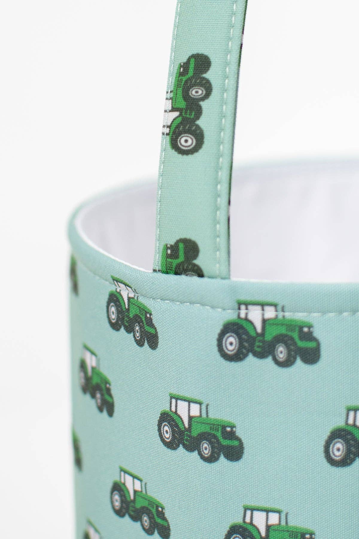 Green Tractor Easter Basket