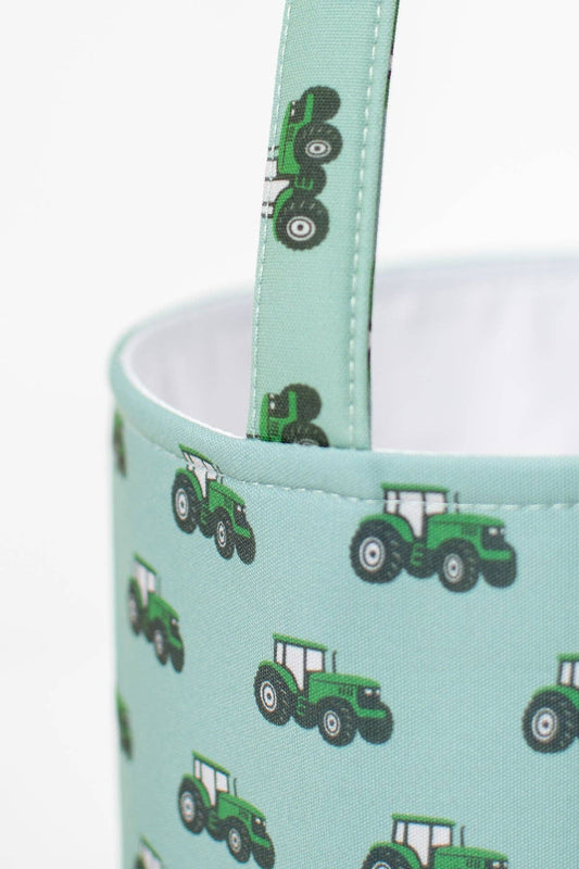 Green Tractor Easter Basket