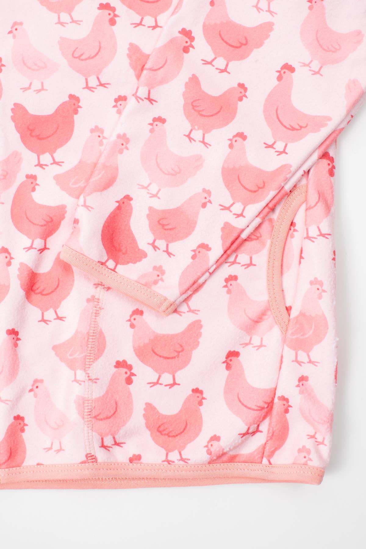 Pink Chicken Zip-Up Toddler/Youth Fleece Jacket