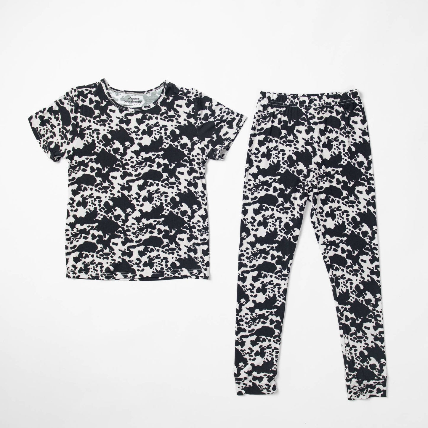 Cow Print Bamboo Pajama Set