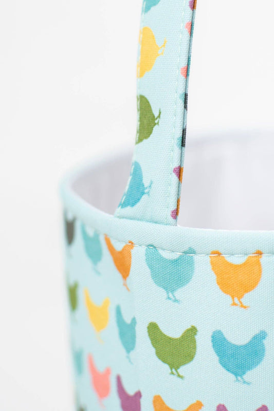 Colorful Chickens Easter Basket