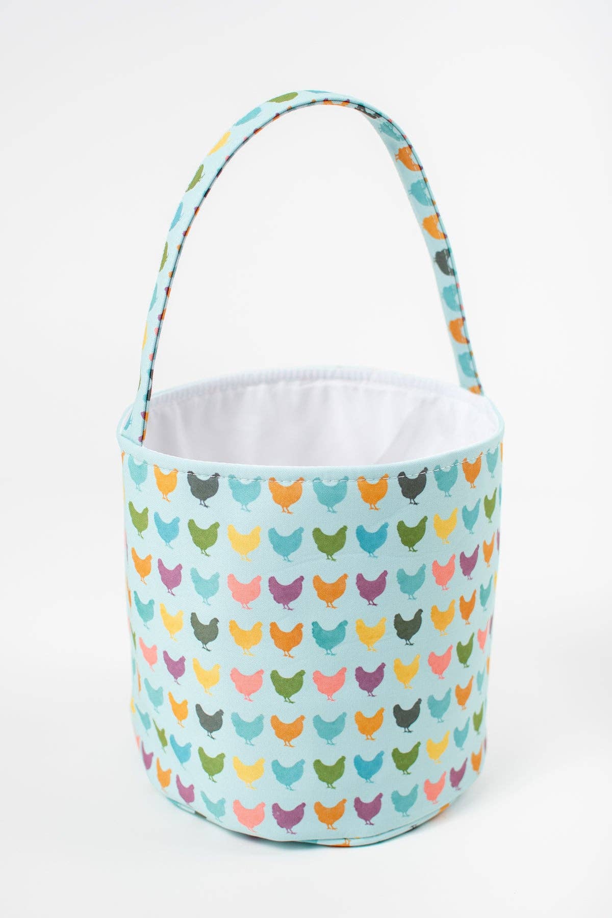 Colorful Chickens Easter Basket