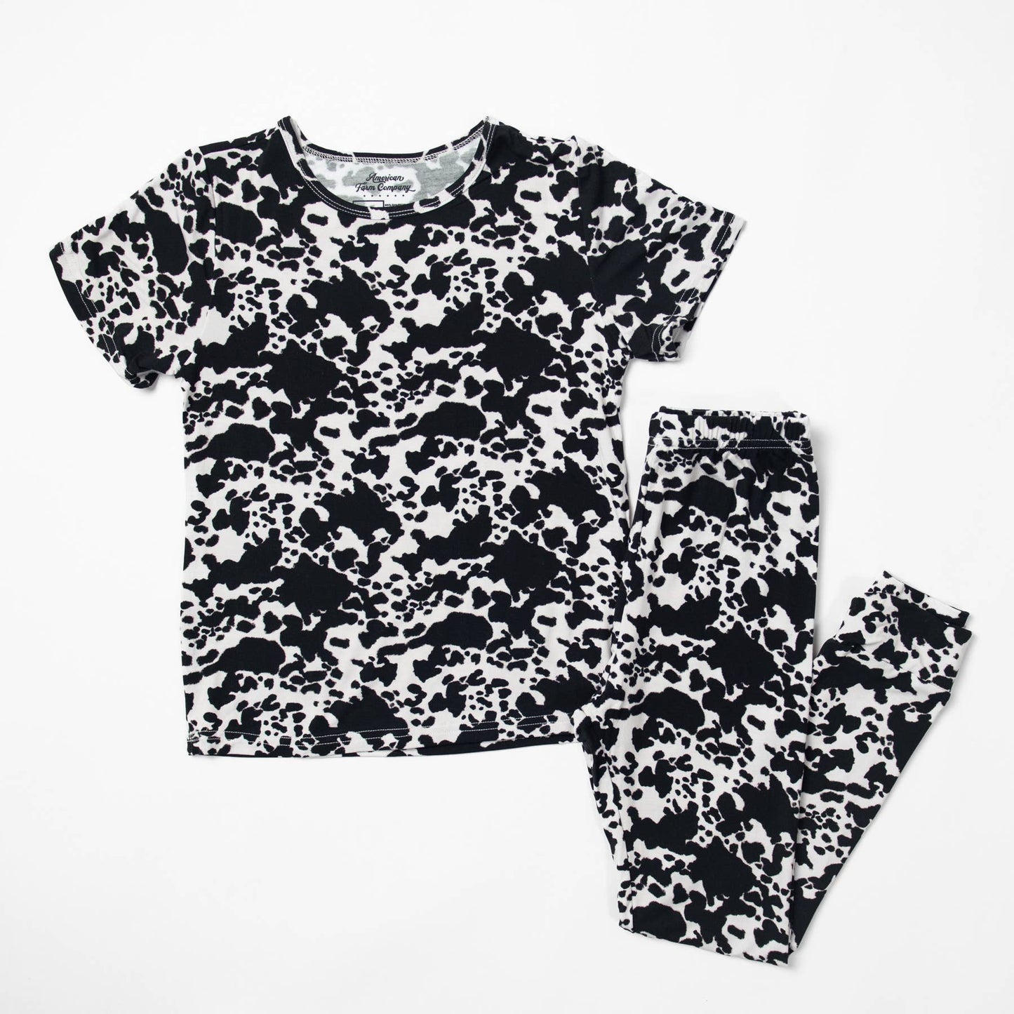 Cow Print Bamboo Pajama Set
