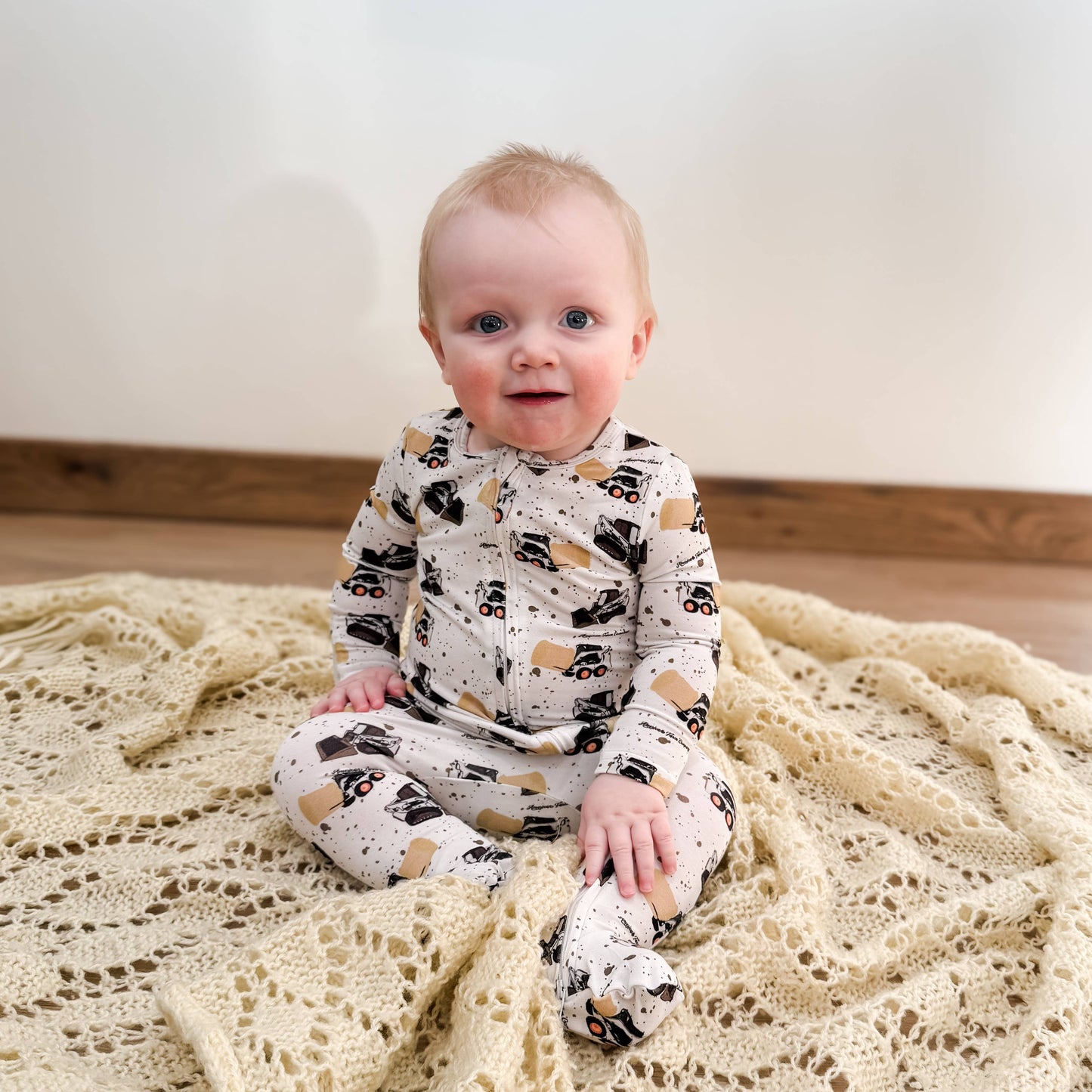 Skid Loader Baby Footie