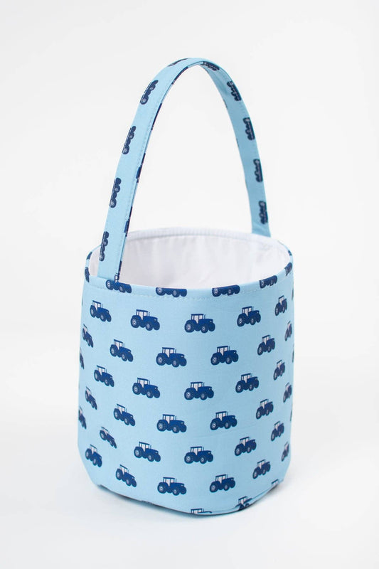 Blue Tractor Easter Basket