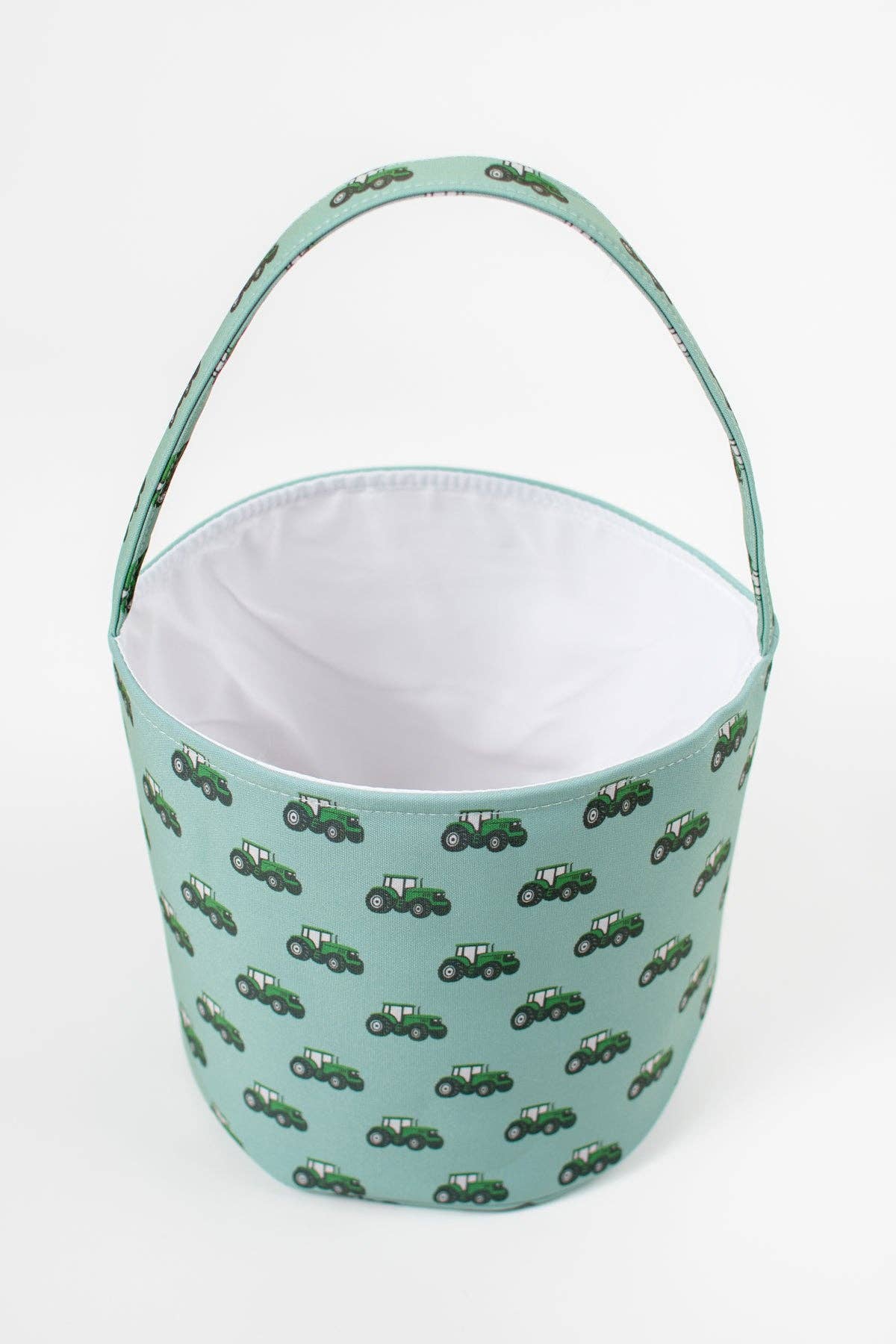 Green Tractor Easter Basket
