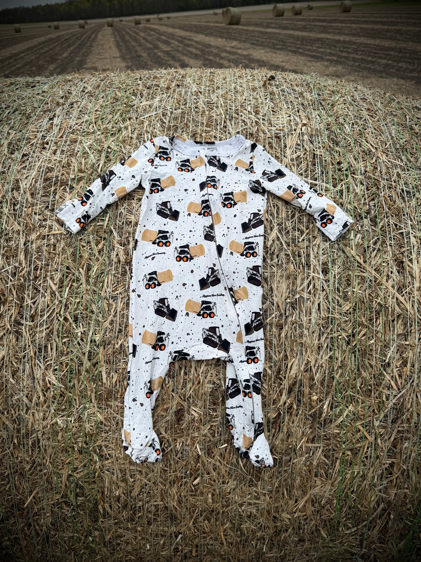 Skid Loader Baby Footie