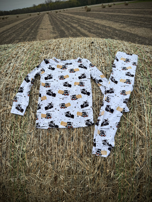 Skid Loader Pajama Set