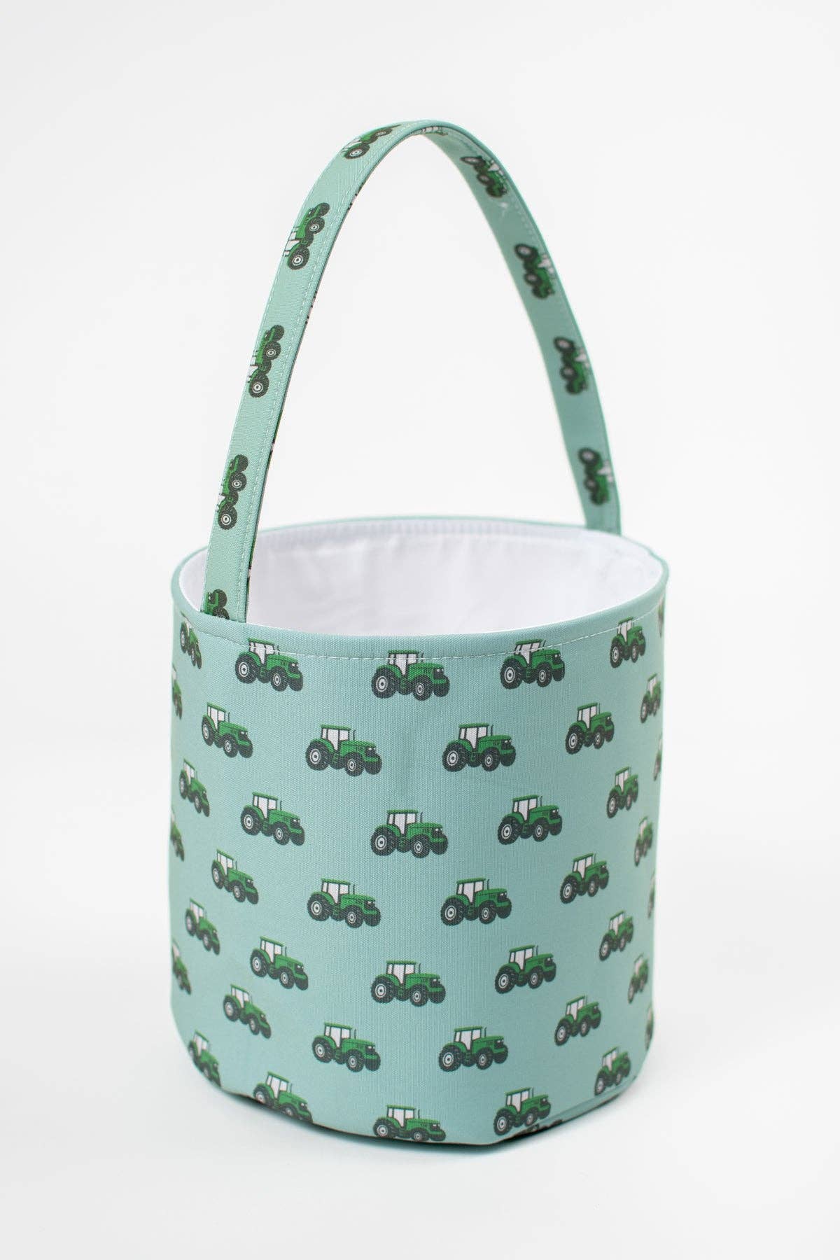 Green Tractor Easter Basket