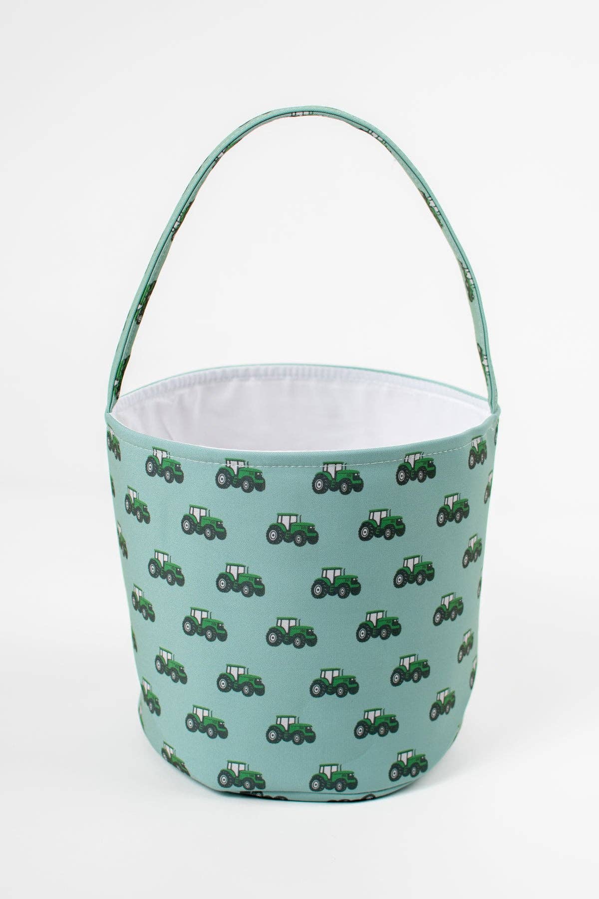 Green Tractor Easter Basket